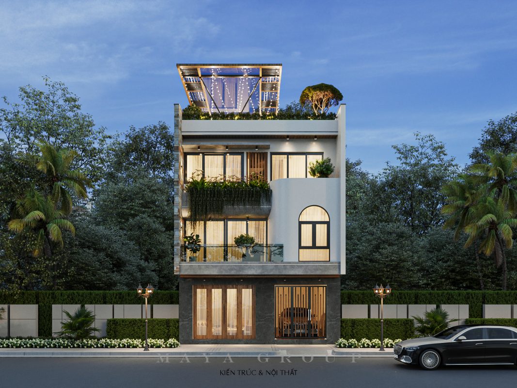 Dự án thiết kế ngoại thất nhà phố chị Hằng - Hưng Yên 